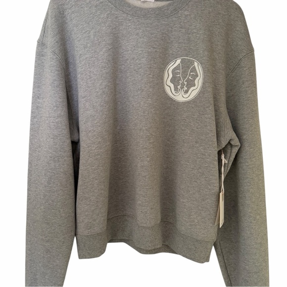 Good American Sweaters - Good American Gray Crew Neck Sweater